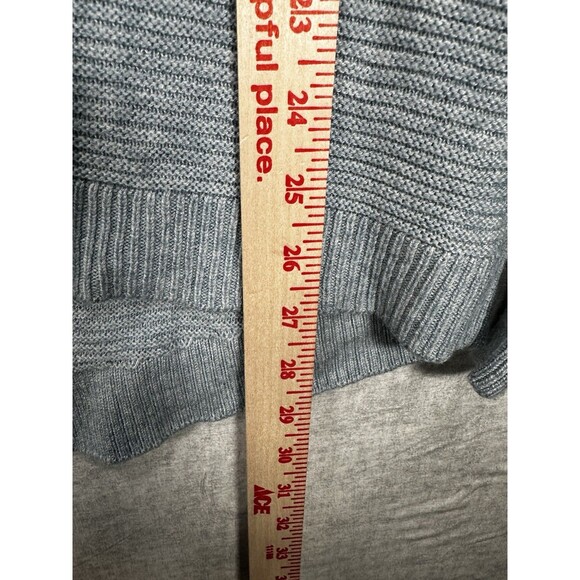 LOFT Light Blue Round Neck Wool Blend Sweater Women's Size Medium - Picture 7 of 8